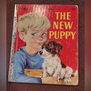 Vintage 1969 Little Golden Book The New Puppy Kathleen Daly 309-42
